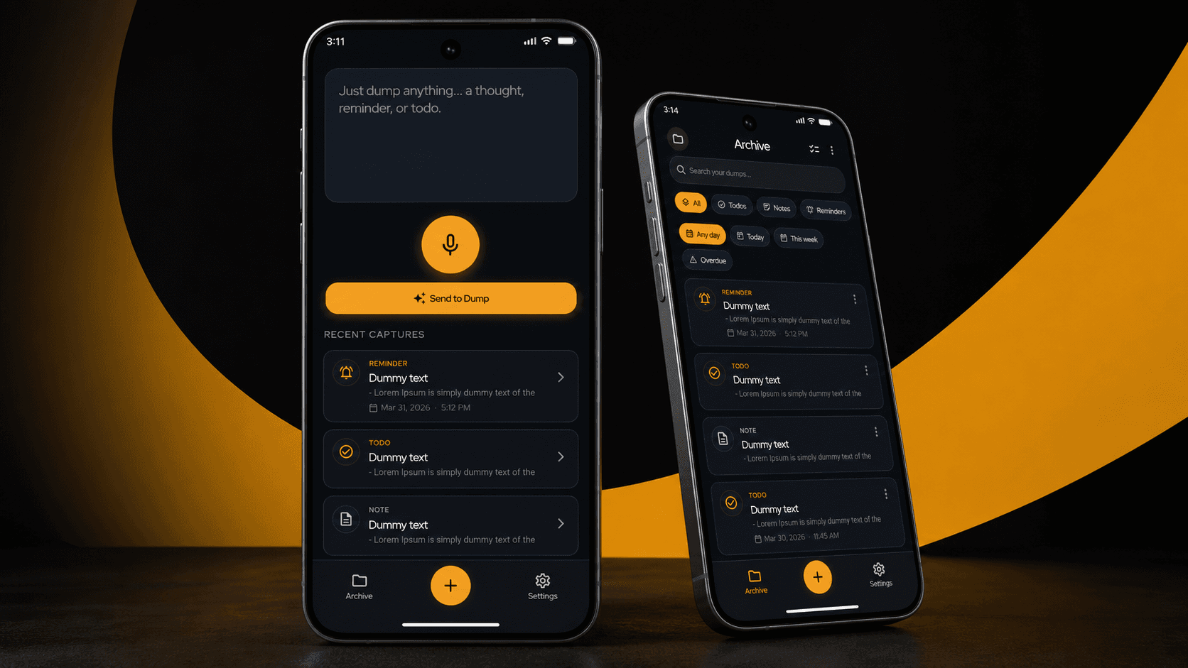 Dump product preview